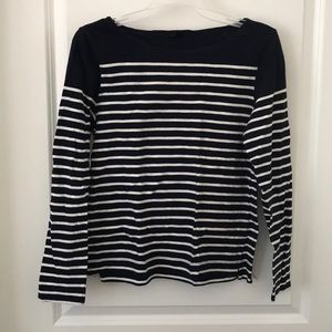JCrew Striped Boatneck TShirt